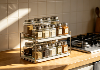 Modern Countertop Spice Storage Rack Organizer