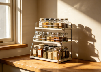 Expandable Counter Kitchen Spice Storage Rack